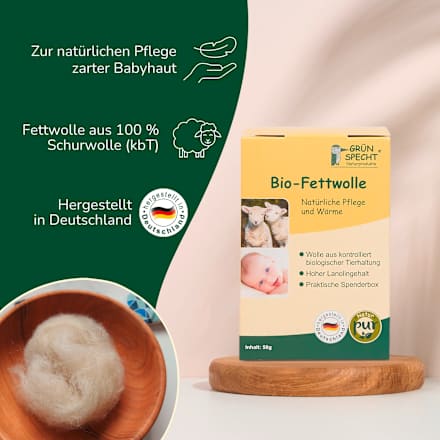 Fettwolle Bio Grünspecht