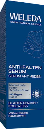 WELEDA Bio Anti Falten Serum Mit Blauem Enzian & Edelweiß – Vegan, 30 Ml, Für Haut Ab 50
