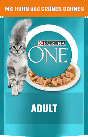 Nassfutter Katze mit Huhn & grünen Bohnen in Soße PURINA ONE