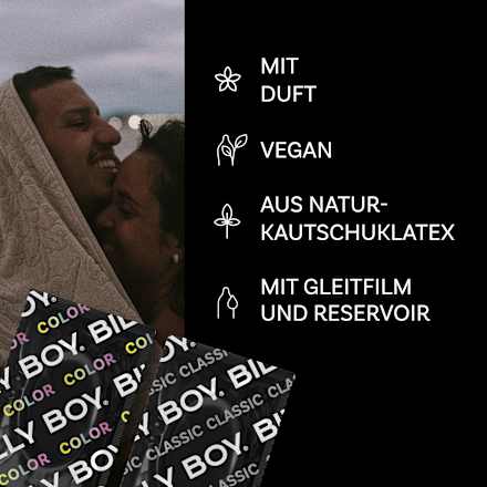 Kondome Sinnliche Vielfalt, Breite 56 mm BILLY BOY