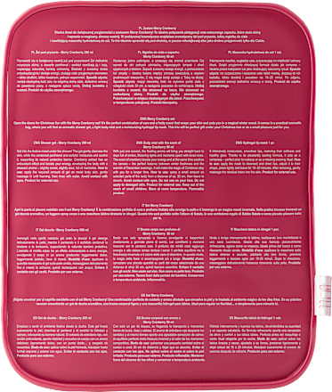 Set cura viso e corpo Merry Cranberry  fluff