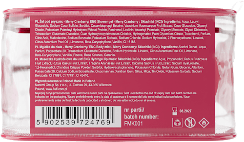 Set cura viso e corpo Merry Cranberry  fluff
