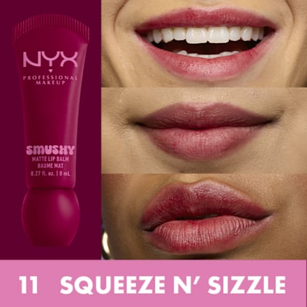 Балсам за устни Smushy Matte, № 11 Squeeze N' Sizzle NYX PROFESSIONAL MAKEUP