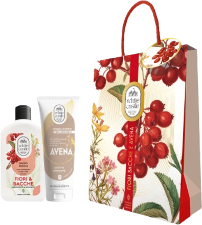 Set regalo Fiori Bacche e Avena White Castle