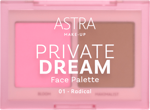 Palette viso blush e bronzer Private Dream, n. 01 ASTRA MAKE-UP