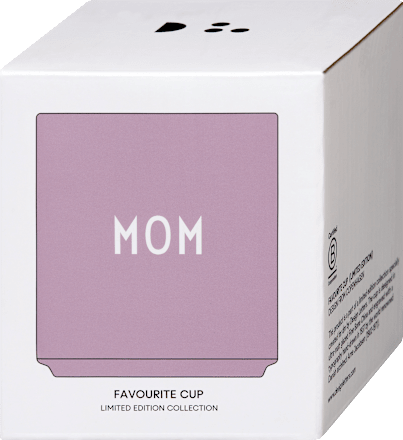 Lieblingsbecher aus Porzellan "MOM", lavendel (300 ml) DESIGN LETTERS