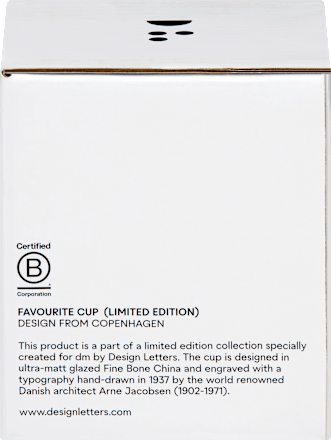 Lieblingsbecher aus Porzellan "DAD", himmelblau (300 ml) DESIGN LETTERS