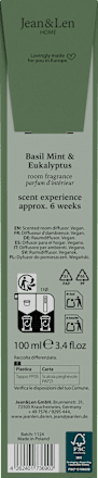 Raumduft Basil Mint & Eucalyptus Jean&Len