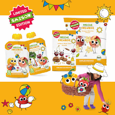 Kindersnack Knusper-Blümchen Pfirsich, ab 1 Jahr Freche Freunde