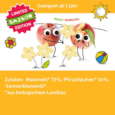 Kindersnack Knusper-Blümchen Pfirsich, ab 1 Jahr Freche Freunde