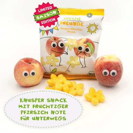 Kindersnack Knusper-Blümchen Pfirsich, ab 1 Jahr Freche Freunde