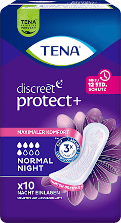 discreet Einlagen Inkontinenz Normal Night TENA