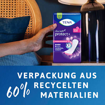 discreet Einlagen Inkontinenz Normal Night TENA