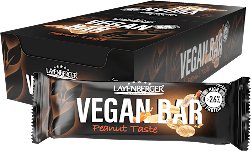 Proteinriegel 26% Vegan Bar, Peanut Taste Layenberger