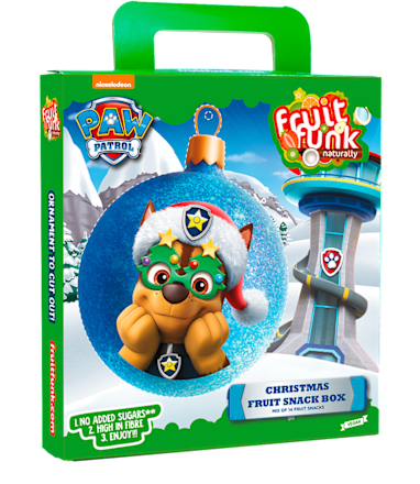 vánoční snack box Paw Patrol Fruitfunk