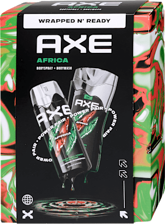 Africa férfi tusfürdő és deo spray ajándékcsomagban AXE