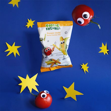 Kindersnack Knusper-Sticks Bunter Gemüse-Mix Freche Freunde
