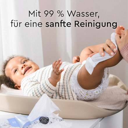 Feuchttücher mit 99 % Wasser (3x60 St) Lillydoo