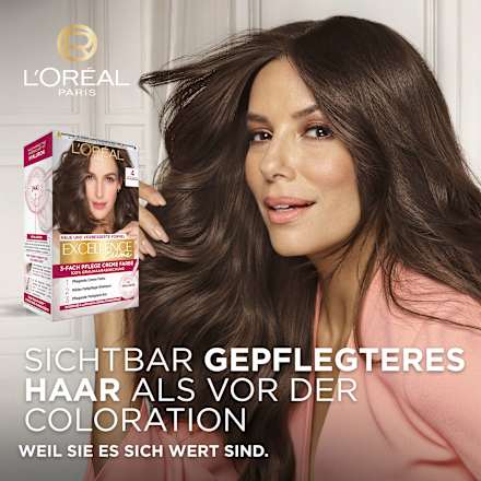 Haarfarbe 6 Dunkelblond L'ORÉAL PARiS EXCELLENCE Creme