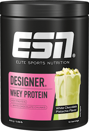 Whey Proteinpulver Designer, White Choco Pistaccio Geschmack ESN