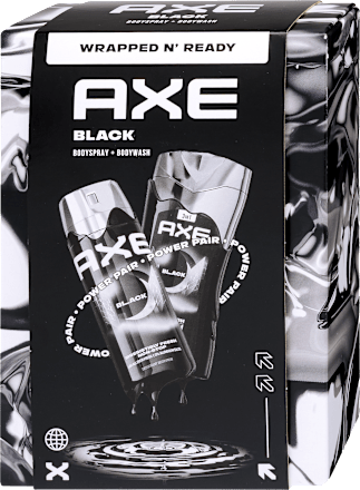Black férfi tusfürdő és deo spray ajándékcsomag AXE