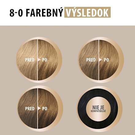 Farba na vlasy - 8-0 prirodzená svetlá blond Schwarzkopf CREME SUPREME