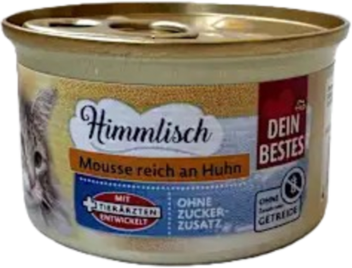 Hrană umedă pentru pisici cu pui Dein Bestes