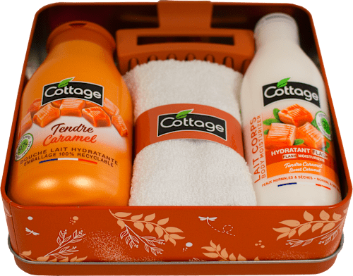 Set cadou METALIC CARAMEL Cottage