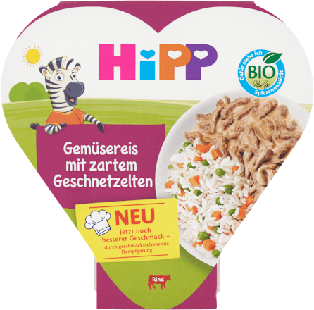 příkrm Rýže se zeleninou a hovězím masem HiPP