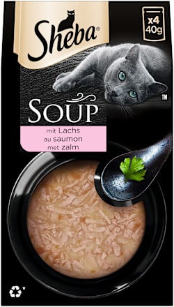 Katzensnack Classic Soup mit Lachs Sheba