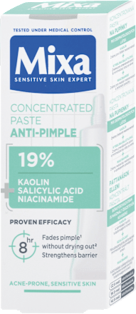 Koncentrovaná pasta na pupienky Anti-Pimple 19 % Kaolin, Salicylic Acid, Niacinamide Mixa