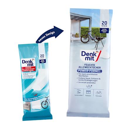 Erős univerzális nedves tisztítókendő, extra nagy méretben Denkmit