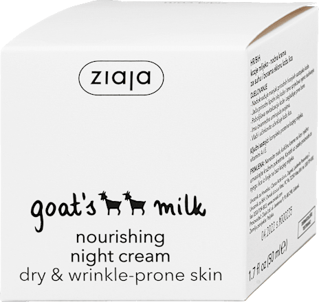 goat's milk noćna hranjiva krema za suho lice  s kozjim mlijekom  ziaja