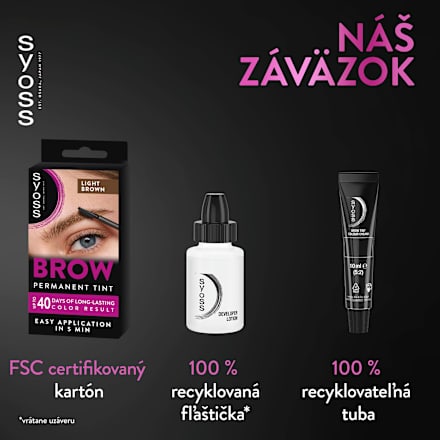 Farba na obočie Brow Permanen Tint - svetlohnedá syoss
