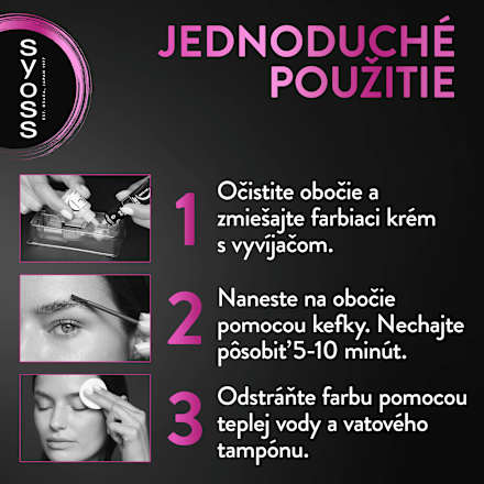 Farba na obočie Brow Permanen Tint - svetlohnedá syoss