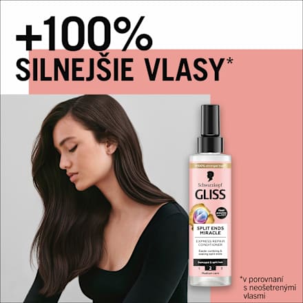 Expresný regeneračný kondicionér v spreji Split Ends Miracle Schwarzkopf GLISS