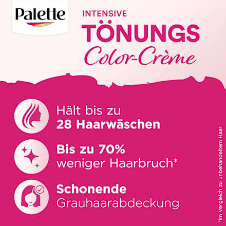 Haartönung Color-Crème 4-0 Dunkelbraun Palette Intensive Color Creme