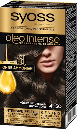 Permanente Öl-Coloration - Nr. 4-50 Kühles Naturbraun Syoss Oleo Intense