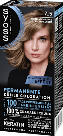 Haarfarbe 7_5 Mittelaschblond Syoss