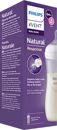 Babyflasche Natural Response weiß, ab dem 6. Monat, 330ml  PHILIPS AVENT
