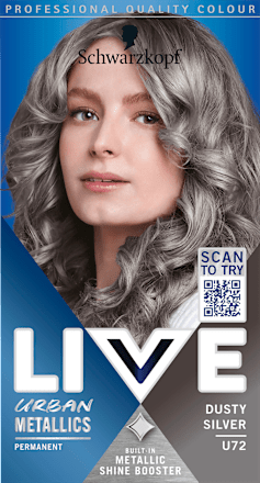 Intense Colour Permanente Coloration Urban Metallics - U72 Dusty Silver Schwarzkopf LIVE