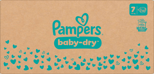 Windeln Baby Dry Gr.7 Extra Large (15+ kg), Monatsbox Pampers