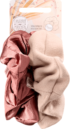 Scrunchies, Altrosa, Beige Langhaarmädchen