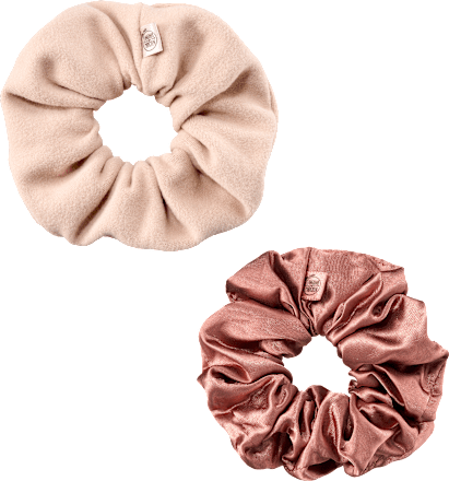 Scrunchies, Altrosa, Beige Langhaarmädchen