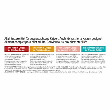 Nassfutter Katze gemischte Vielfalt Megapack (44x85 g) Felix