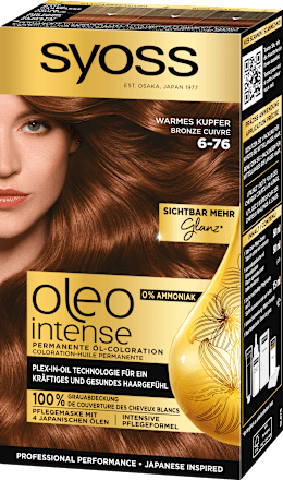 Permanente Öl-Coloration - Nr. 6-76 Warmes Kupfer Syoss Oleo Intense