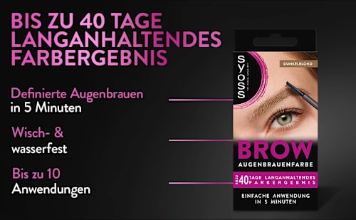 Augenbrauenfarbe Dunkelblond 6-1 syoss