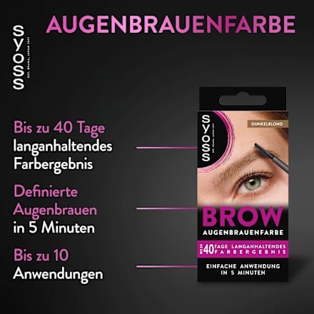 Augenbrauenfarbe Dunkelblond 6-1 syoss
