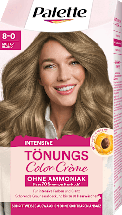 Haartönung Color-Crème 8-0 Mittelblond Palette Intensive Color Creme