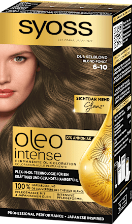 Permanente Öl-Coloration - Nr. 6-10 Dunkelblond Syoss Oleo Intense